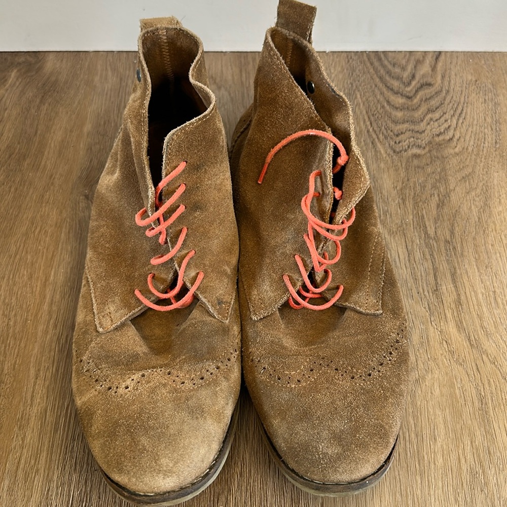 DIESEL Boots Suede Brogue Size 42 (Aprox US 9) Made in Portugal